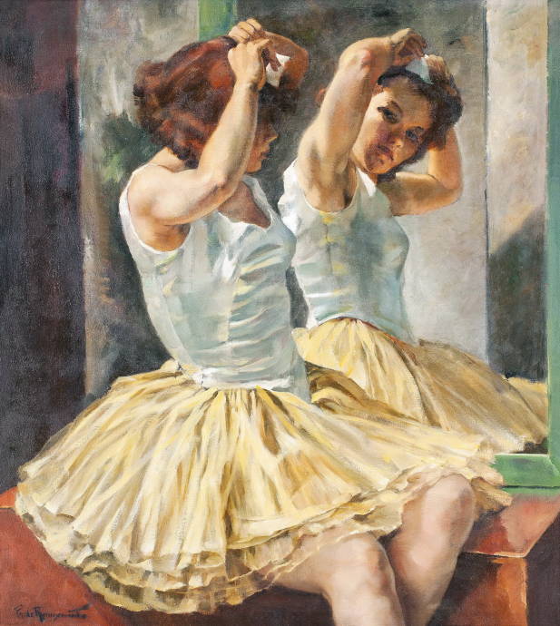 Балерина перед зеркалом / Филлип де Ружмон - Phillipe de Rougemont