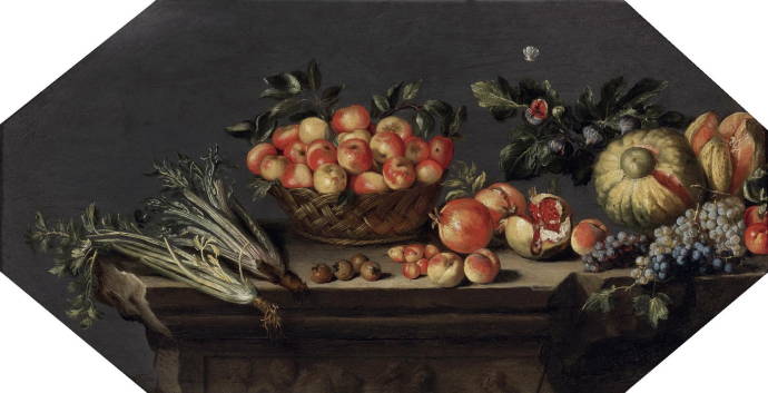 Натюрморт с фруктами и сельдереем / Агостино Верроччио - Agostino Verrocchio
