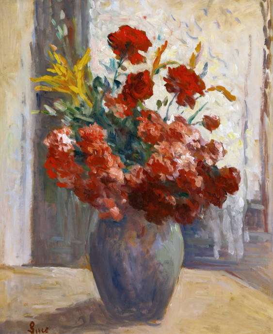 Букет цветов в вазе / Максимильен Люс - Maximilien Luce