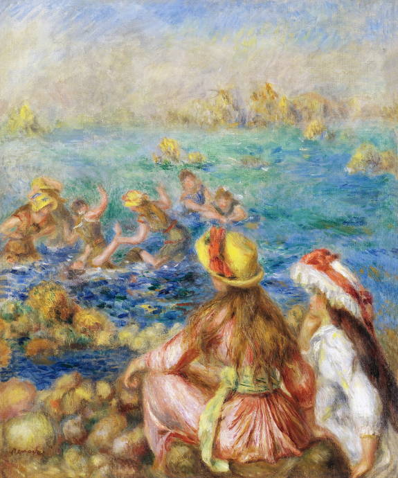 Дети на озере / Пьер Огюст Ренуар - Pierre Auguste Renoir