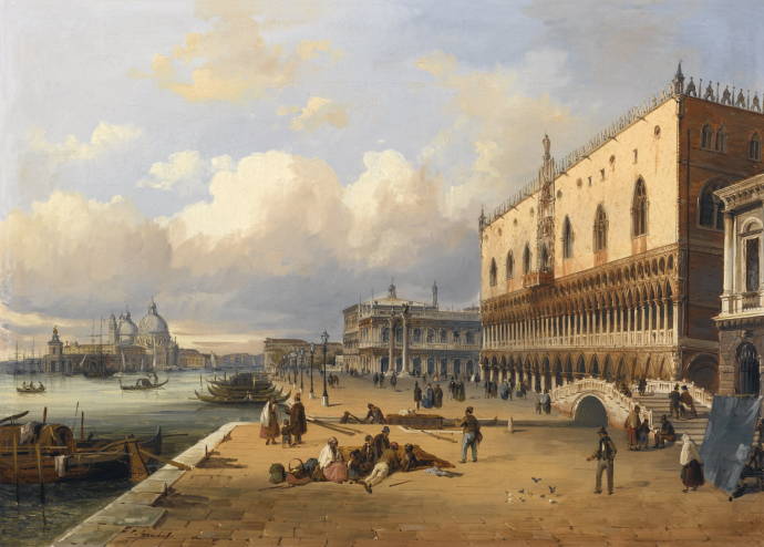 Дворец Доджей в Венеции. Полдень / Карло Грубакс - Carlo Grubacs