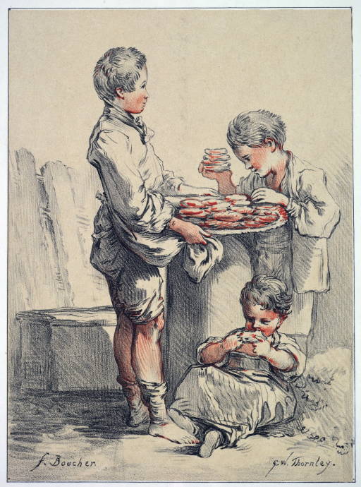Трое ребят с пирожками / Георг Вильям Торнли - George William Thornley