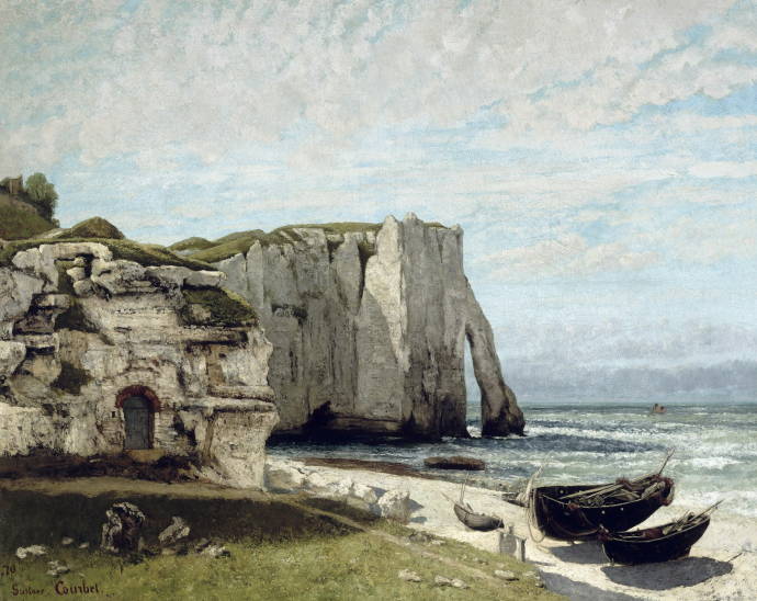 Скалы на Этрете после шторма / Густав Курбе - Gustave Courbet