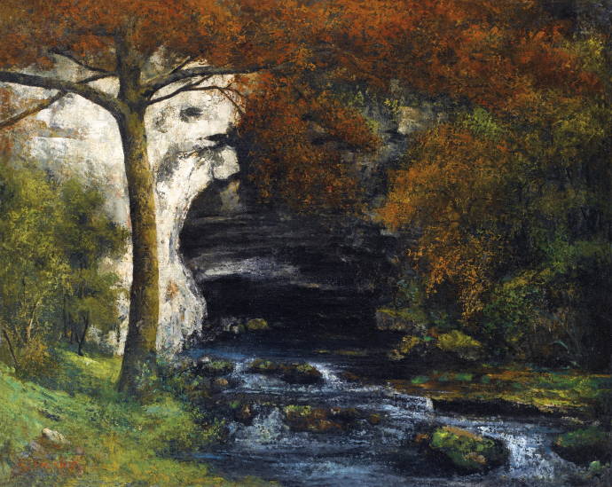 Лесной ручей / Густав Курбе - Gustave Courbet