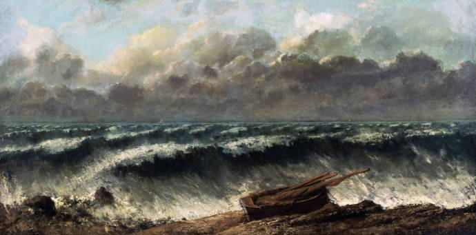 Бурлящее море / Густав Курбе - Gustave Courbet