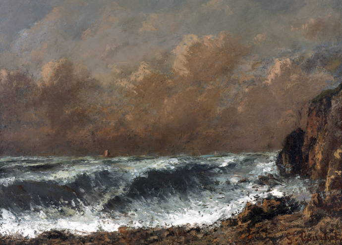 Волна / Густав Курбе - Gustave Courbet