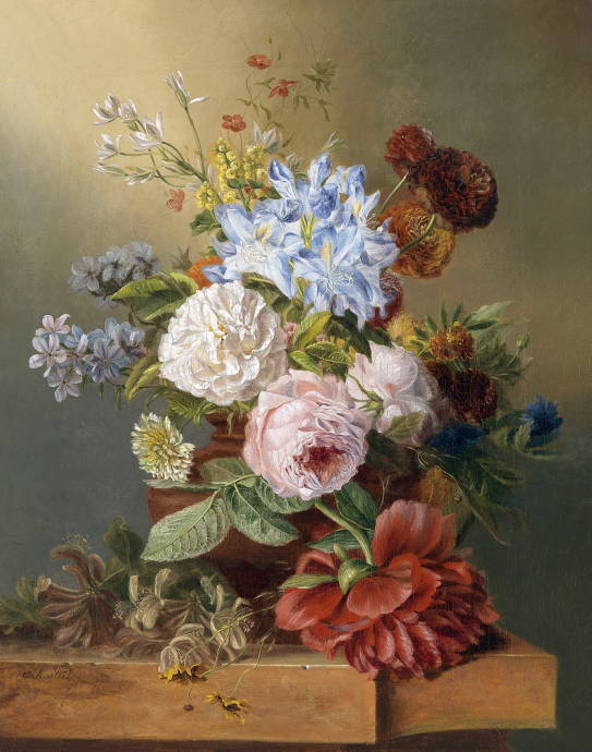 Цветы на барельефе / Йозеф Шустер - Josef Schuster