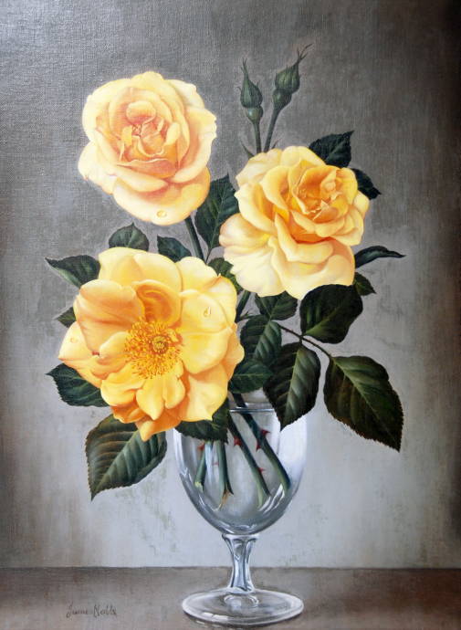 Жёлтые розы во всей красе / Джеймс Нобель - James Noble