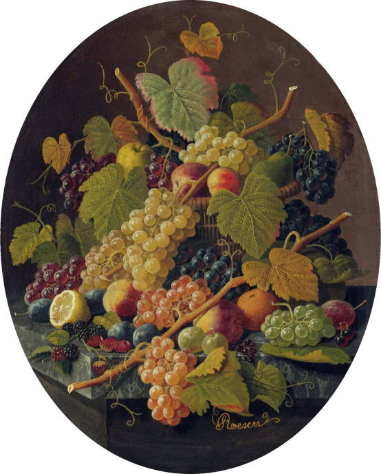 Натюрморт с фруктами / Северин Розен  - Severin Roesen