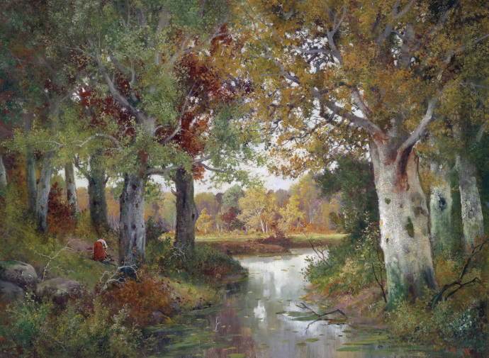 Осень в Вальдбахе / Алуа (Алоис) Арнеггер - Alois Arnegger