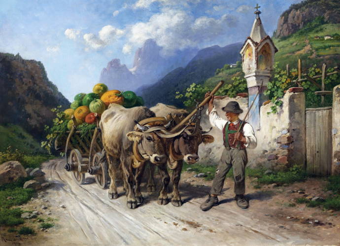 Богатый урожай. 1904 г. / Адольф ван дер Виин - Adolf van der Venne