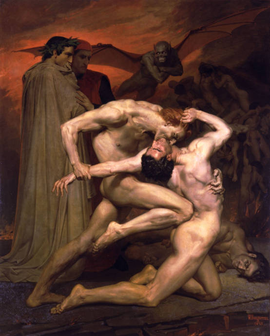 Данте и Вергилий в аду / Адольф Вильям Бугеро - Adolphe William Bouguereau