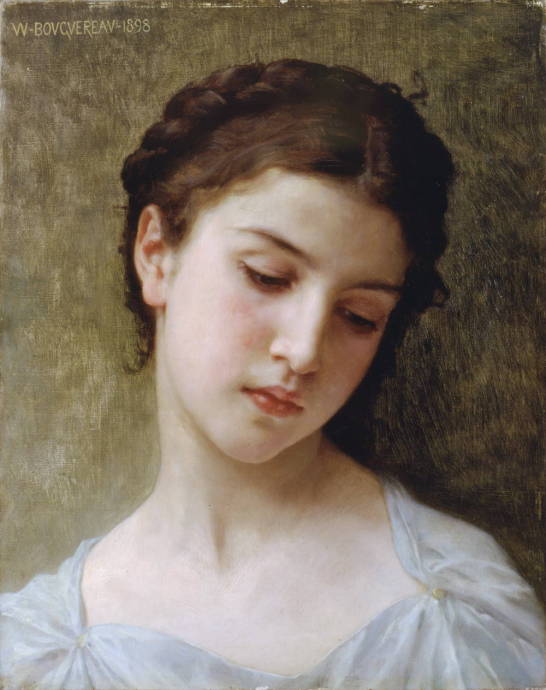 Женский портрет. 1898 г. / Адольф Вильям Бугеро - Adolphe William Bouguereau