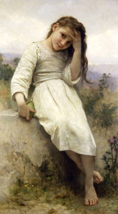 Маленькая Мародерша. 1900 г. / Адольф Вильям Бугеро - Adolphe William Bouguereau