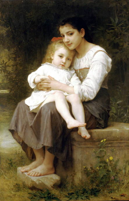 Старшая сестра / Адольф Вильям Бугеро - Adolphe William Bouguereau