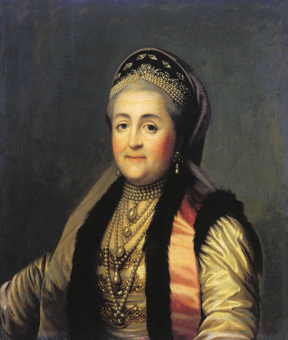 Портрет Екатерины II в шугае и кокошнике. 1772 г. / Вигилиус Эриксен - Vigilius Erichsen