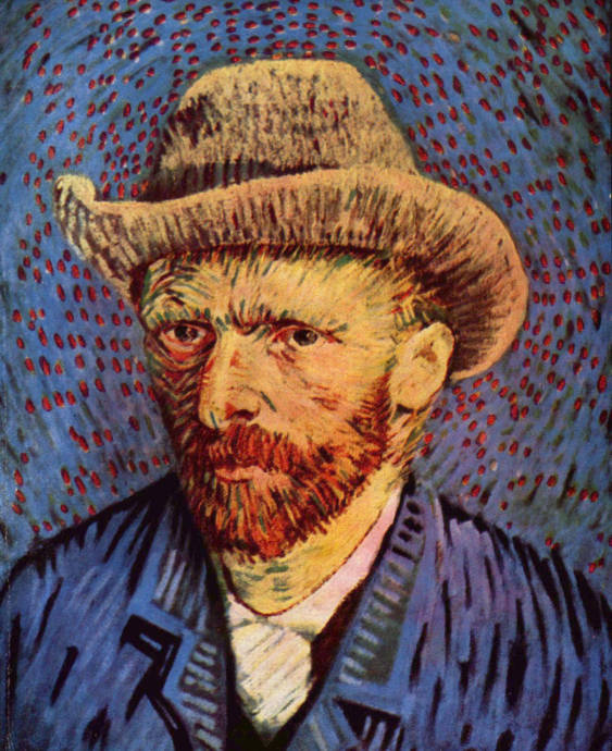 Автопортрет в серой фетровой шляпе / Винсент Вильям Ван Гог - Vincent William van Gogh
