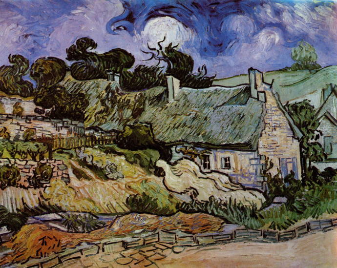 Дома с соломенными крышами / Винсент Вильям Ван Гог - Vincent William van Gogh