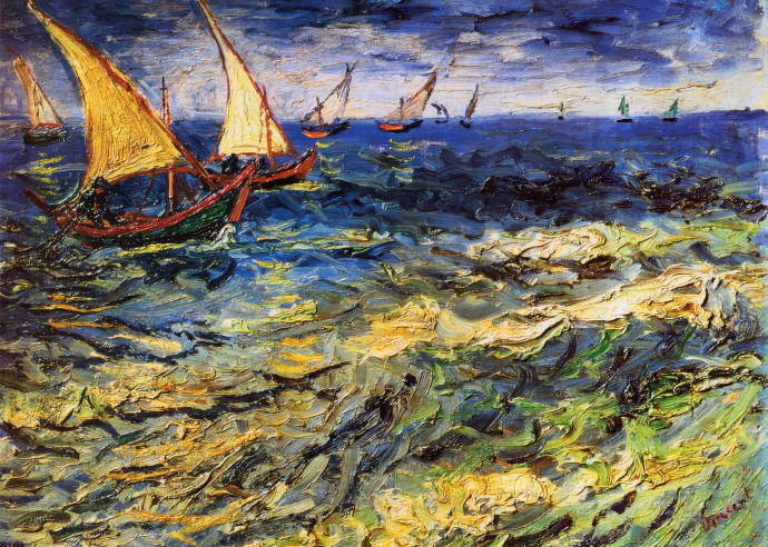 Море в Сен-Мари / Винсент Вильям Ван Гог - Vincent William van Gogh
