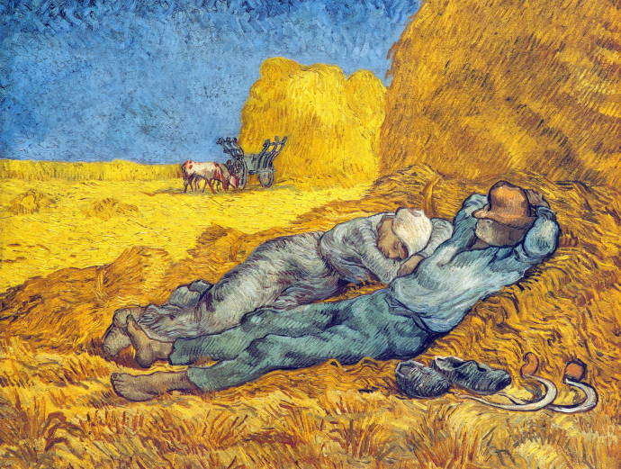 Полдень, отдых от работы / Винсент Вильям Ван Гог - Vincent William van Gogh