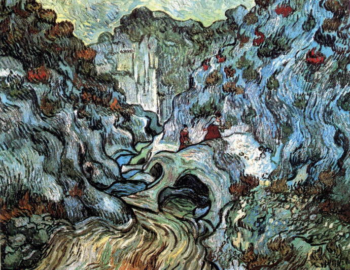 Ущелье Ле Пеирулеца. 1889 г. / Винсент Вильям Ван Гог - Vincent William van Gogh