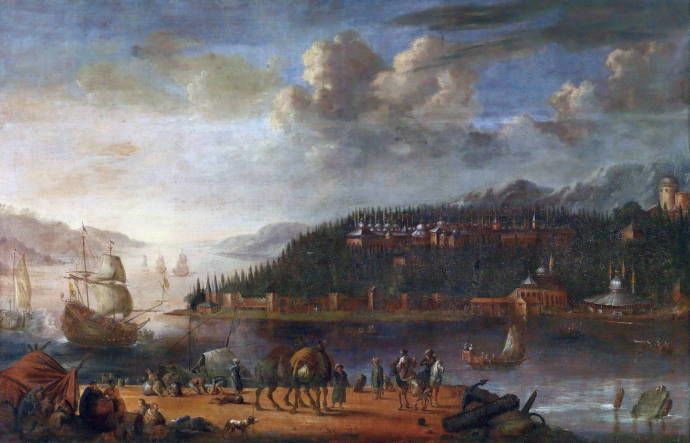 Вид на Сераглио в Константинополе / Ганс де Жоде - Hans de Jode
