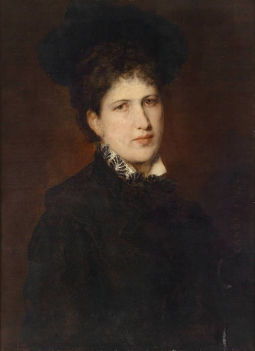 Портрет женщины в шляпе / Ганс Кэнон - Hans Canon