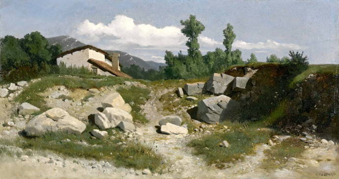 Пейзаж в горах / Густав Кастан - Gustave Castan