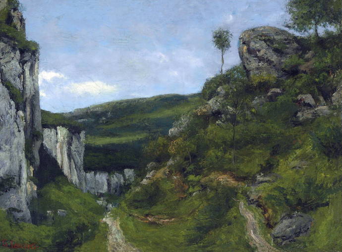 Юрский ландшафт / Густав Курбе - Gustave Courbet