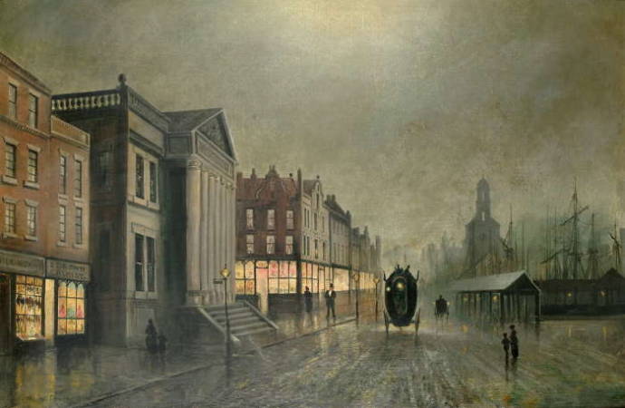 Вид Ливерпуля. 1893 г. / Джон Аткинсон Гримшоу - John Atkinson Grimshaw
