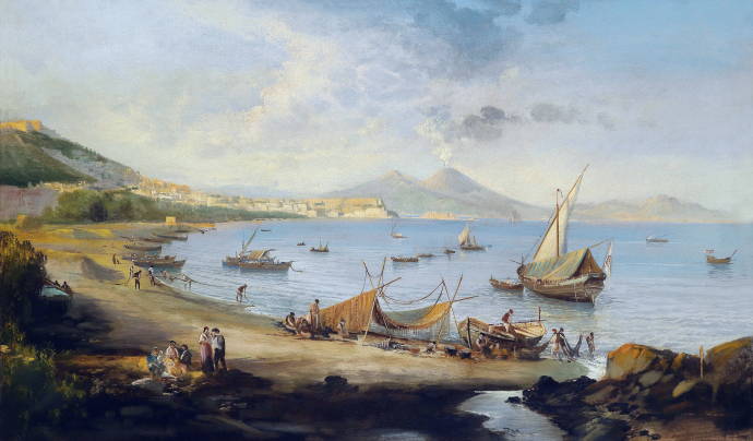 Рыбаки в бухте Неаполя / Е. Ферранте - E