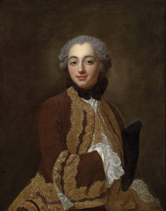 Молодой джентельмен в одеянии с позолотой / Жан Батист ван Лу А - Jean Baptiste van Loo Aix