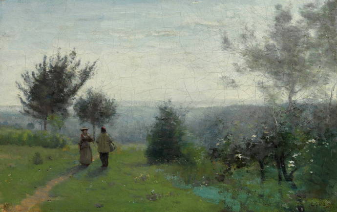 Встреча / Жан Батист Камиль Каро - Jean Baptiste Camille Corot