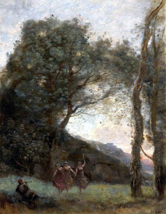 Танец Нимф / Жан Батист Камиль Каро - Jean Baptiste Camille Corot