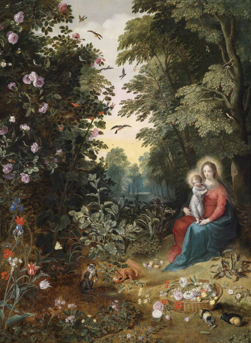 Дева с ребёнком / Жан Брюгель II - Jan Brueghel II