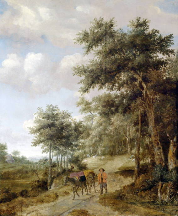 Крестьянин в лесу / Жан ван Кессель - Jan van Kessel