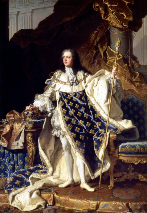 Людовик XV в коронационном костюме / Иасент Риго - Hyacinthe Rigaud