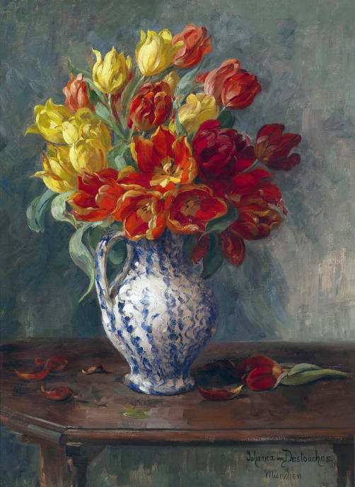 Тюльпаны в вазе / Йоханна фон Дестачес - Johanna von Destouches