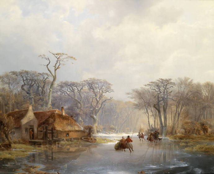 Зимние развлечения. 1843 г. / Карл Хильгерс - Carl Hilgers