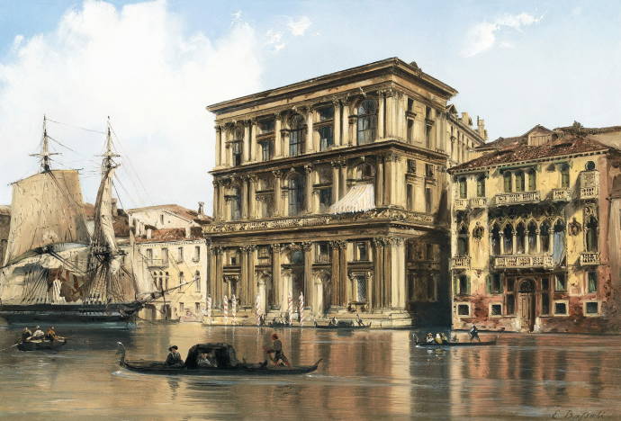 Венеция. Большой канал / Карло Боссоли - Carlo Bossoli