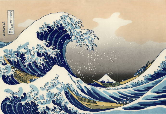 Боьшая волна Канагава / Кацусика Хокусай - Katsushika Hokusai