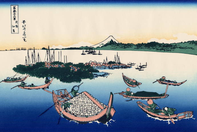 Остров Цукудадзима в Буё / Кацусика Хокусай - Katsushika Hokusai