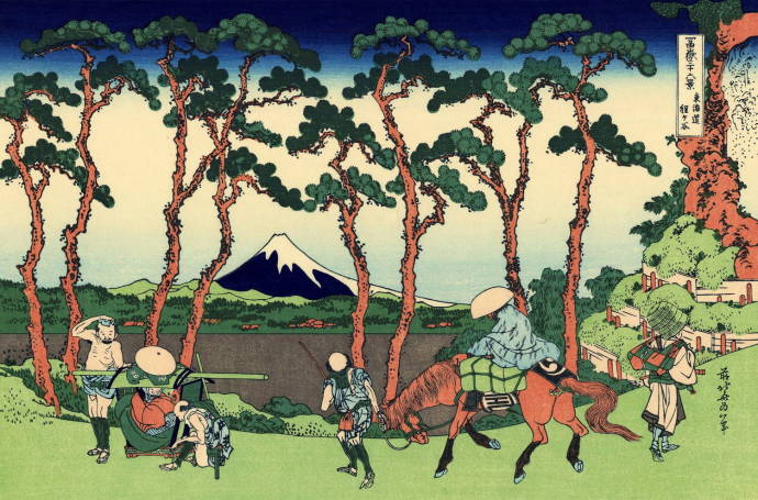 Район Ходогая, тракт Токайдо / Кацусика Хокусай - Katsushika Hokusai