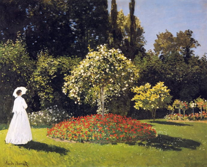 Дама в саду. 1867 г. / Клод Оскар Моне - Claude Oscar Monet