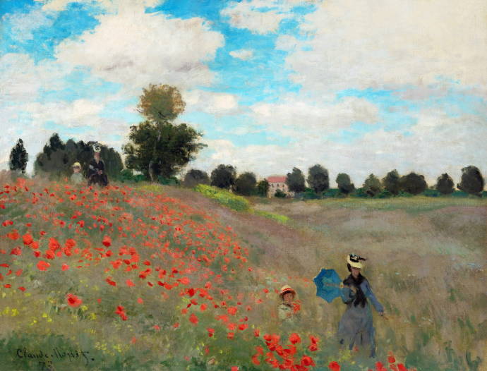 Маки возле Аржантея. 1873 г. / Клод Оскар Моне - Claude Oscar Monet