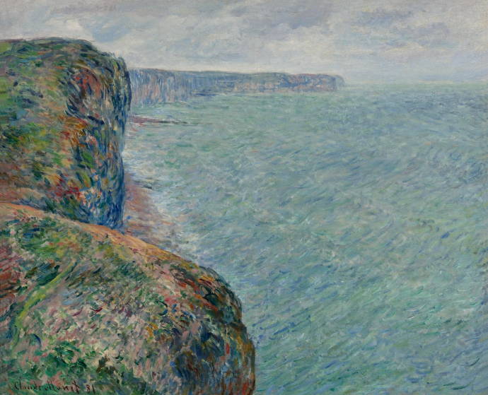 Вид на море со скал / Клод Оскар Моне - Claude Oscar Monet
