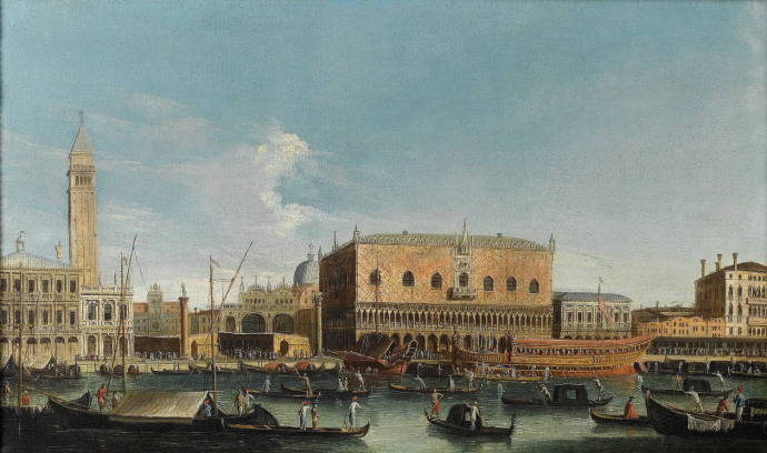 Венеция. Лодки / Апполонио Доменичини - Apollonio Domenichini