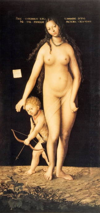 Венера и купидон. 1509 г. / Лукас Кранах ст. - Lucas Cranach the Elder