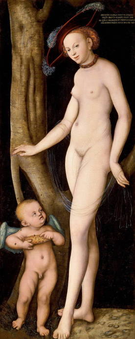 Венера с Купидоном. 1531 г. / Лукас Кранах ст. - Lucas Cranach the Elder