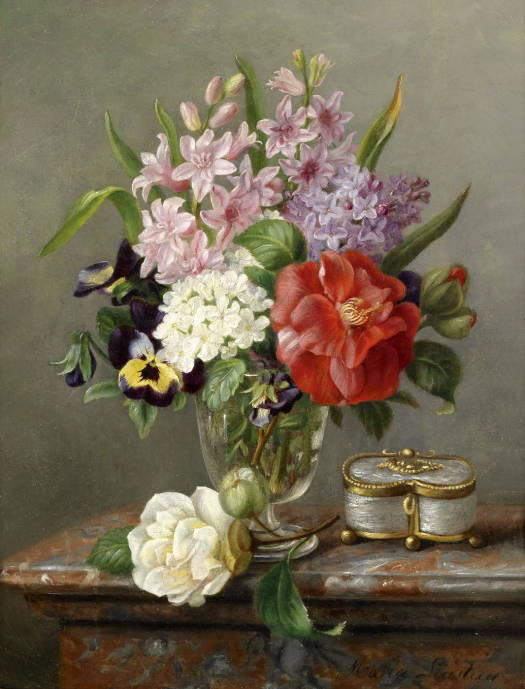 Весенние цветы в вазе / Мария Лустау - Maria Loustau